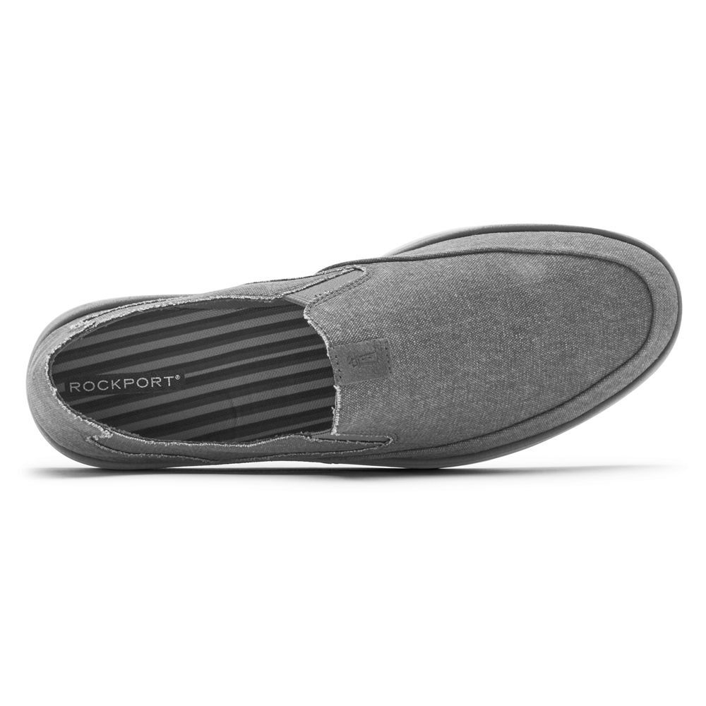 Rockport Mens Slip-On Grey - Austyn - UK 950-SQFKMC